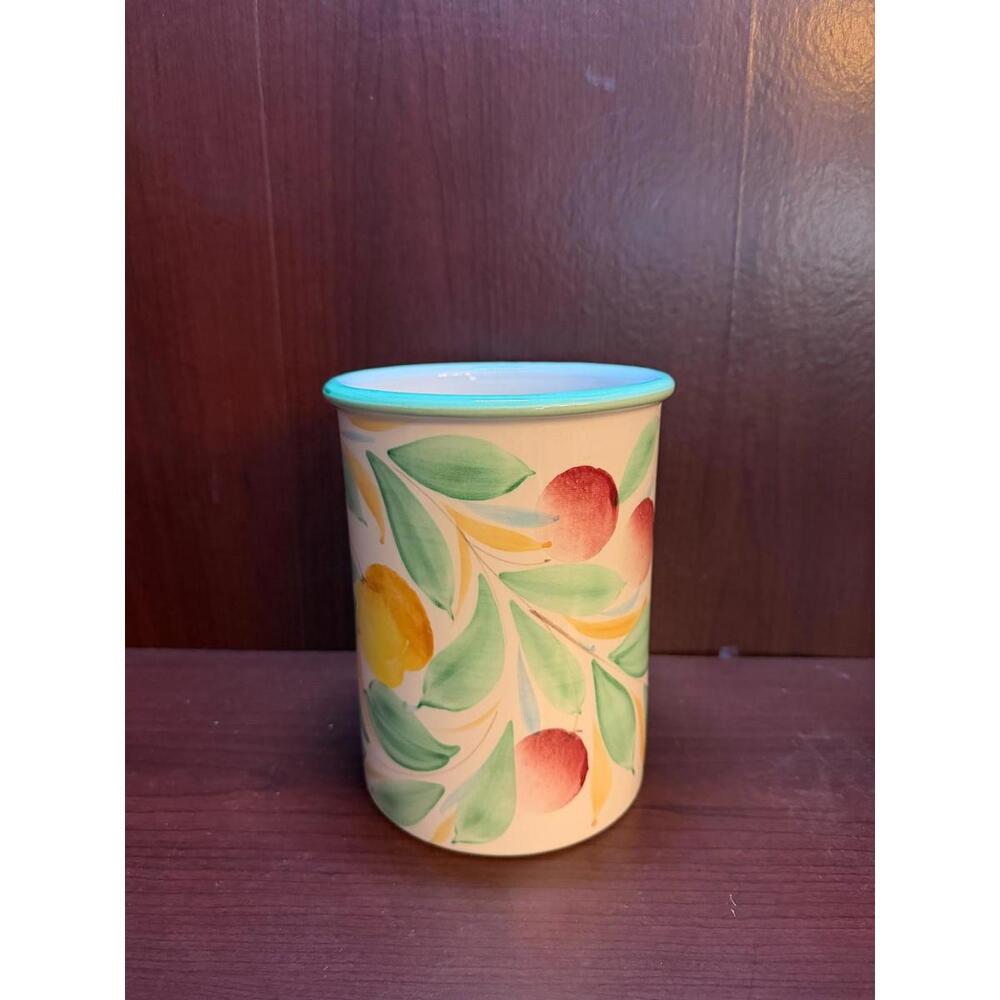 Caramiche Alfa Ceramic Utensil Holder with Fruit Theme‎